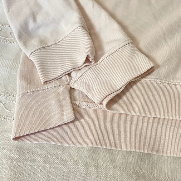 All Saints Cotton Long Sleeve Sweatshirt Top Light Pink Pullover Gorpcore Sz S - Picture 6 of 12